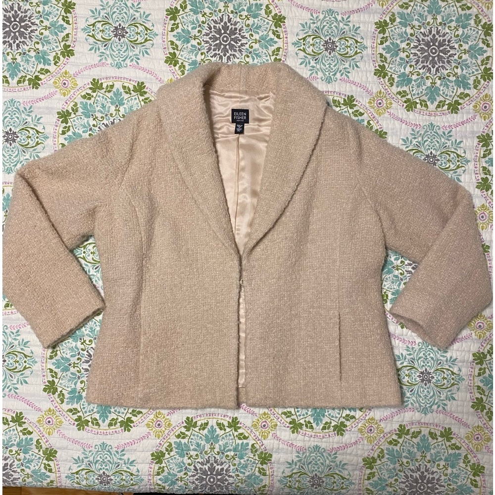 Eileen Fisher Boucle Wool Jacket